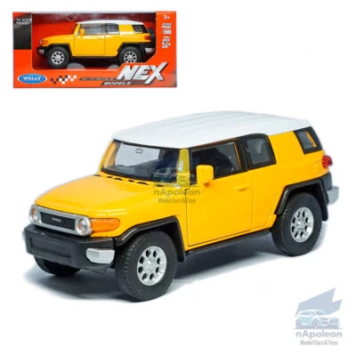 1:39 Toyota FJ Cruiser Modelo Coche Diecast Vehículo de Juguete Colección Niños Regalo Amarillo Foto 1 de 4