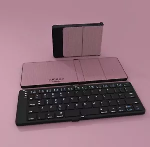 foldable Wireless Bluetooth keyboard Rechargeable ultrathin Portable mini mute - Picture 1 of 11