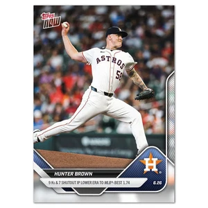 2025 MLB Topps Now #352 Hunter Brown Houston Astros - IN HAND - Bild 1 von 1