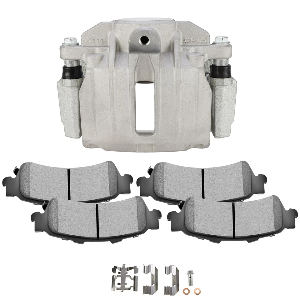 Left Brake Calipers & Rear Ceramic Pads For 1999-02 CHEVROLET SILVERADO 1500 Foto 1 de 1