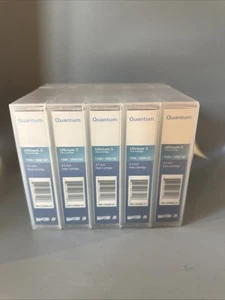Quantum LTO-5/Ultrium-5 Data Tape/Cartridge 1.5/3TB MR-L5MQN-01 Pack of 5 Sealed - Picture 1 of 7