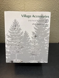 Departamento 56 ~ Accesorios de pueblo ~ Pinos de plata ~ Juego de 2 ~ 4030898 - Imagen 1 de 4