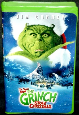 DR. SEUSS' HOW THE GRINCH STOLE CHRISTMAS - Jim Carrey 2001 VHS - Image 1 of 3