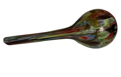 Nuevo globo terráqueo/salpicaduras multicolor para riego de plantas de vidrio soplado a mano 8 pulgadas Foto 1 de 4
