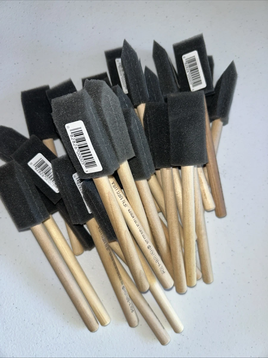 Foam Paint Brush 1 Inch Jen Manufacturing Orginial Poly-Brush Foam