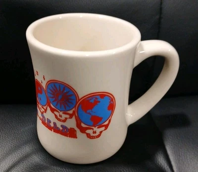 Taza gruesa Grateful Dead Dancing Bears de colección rara hecha en EE. UU. tren fuente de cerámica Foto 1 de 4
