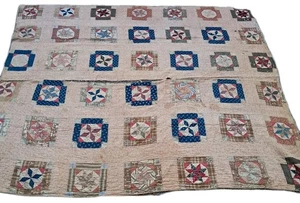 Cutter Quilt Vintage Stars Ohio Iowa 8 Point Upcycle Craft Prop Damage READ - Picture 1 of 23