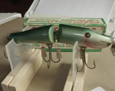 Vintage C.C.B. Co. #2607 Glass Eyes Wood Body 4-1/4" Great Paint w/Correct Box - Image 1 of 4