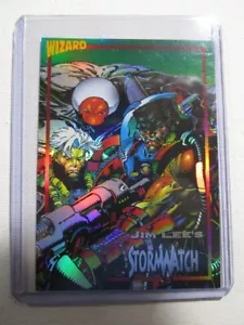 1993 Wizard Magazine Jim Lee's STORMWATCH Holo Foil carta promozionale immagine #4 - Foto 1 di 1