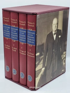 Eine Geschichte der englischsprachigen Völker (4v) - Churchill - Folio Society - sehr guter Zustand - Bild 1 von 19