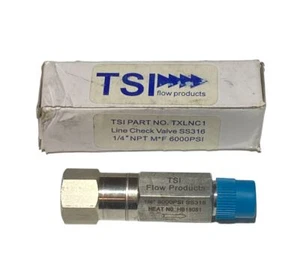 1/4" INLINE CHECK VALVE 6000 MxF NPT 316 STAINLESS STEEL,HEAT HB18081,NEW - Picture 1 of 6