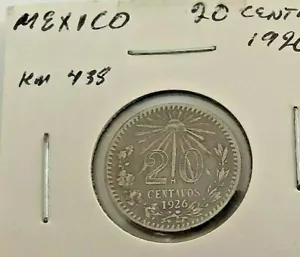 1926 20 CENTAV0S MEXICO KM438 LOOK - Bild 1 von 4