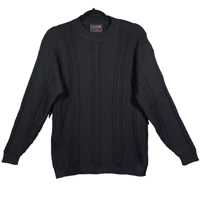 Suéter tejido con cable de lana virgen vintage años 80 Demetre para mujer talla M esquí hecho en EE. UU. Foto 1 de 4