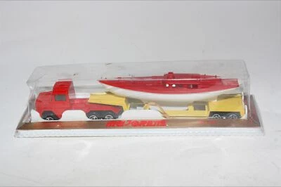 Majorette 300 series 365 Scania with Trailer & Boat, Mint in Sealed Blister - Image 1 of 4
