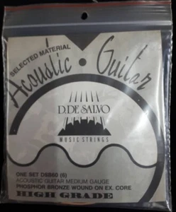 3 CONJUNTOS de Cuerdas para Guitarra Acústica D. De Salvo Med 13-56 Fósforo Bronce - Imagen 1 de 1