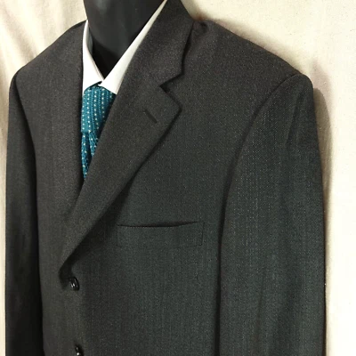 Abrigo deportivo Pal Zileri Gruppo Forall para hombre gris lana pindot talla 54L euro = 44L Foto 1 de 4