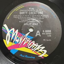 Split Enz Dirty Creatures Vinyl Record 7” 45 RPM K-8668 Mushroom 1982