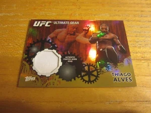 Thiago Alves 2010 Topps UFC Ultimate Gear Gold #UGTA #'d 167/188 reliquia MMA UFC - Imagen 1 de 2