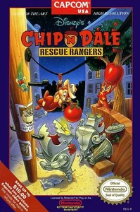 Chip and Dale Rescue Rangers Box poster artistico NES più dimensioni 11x17-24x36 - Foto 1 di 1