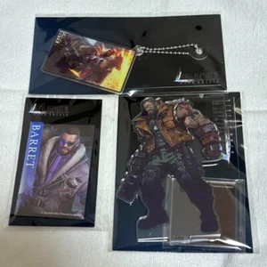 Final Fantasy VII Ever Crisis Ichiban Kuji Barret Acrilico Stand Figura Giappone NUOVO - Foto 1 di 2