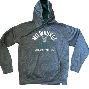Milwaukee Bucks Sweater Mens Black Size Large Fanatics NBA Basketball Hoodie - Picture 1 of 7