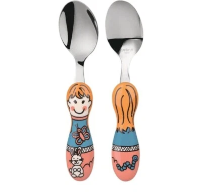 Tenedor Louise Eat 4 Divertido Rosa Niña Bebé Niño Entrenamiento Cubiertos Utensilio Conejo Foto 1 de 4