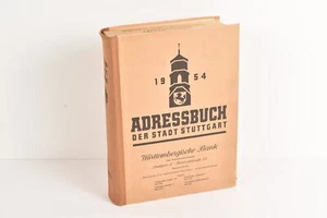 Adressbuch Stadt Stuttgart 1954 - guter Zustand - Picture 1 of 12
