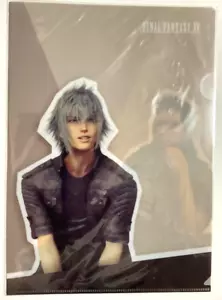 Final Fantasy XV Clear File Document Folder Noctis Gladiolus Square Enix Cafe JP - Picture 1 of 2