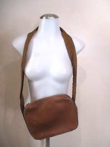 PRADA brown leather crossbody adjustable nylon strap Designer bag purse handbag