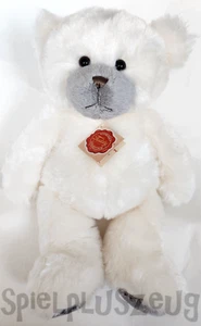 Oso de peluche Teddy Hermann 91302 38 cm blanco crema peluche oso - Imagen 1 de 1