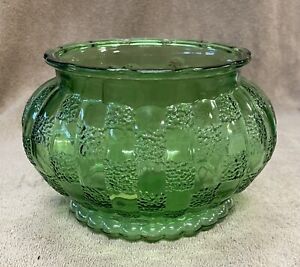 Vintage Gree Depression Glass Oval Vase/Bowl by A.L.R. Co.