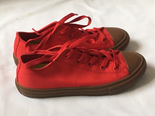 Scarpe da ginnastica CONVERSE ALL STAR CHUCK TAYLOR rosse UK 2 5 EU 35