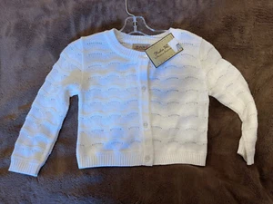 NWT Studio 342 white 3/4 length sleeve sweater knit sz 8  - Picture 1 of 3