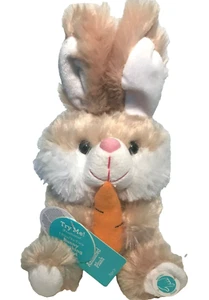 NEU Dan Dee Hase KAMPFENDES GERÄUSCH WANGEN BEWEGEN animiertes hellbraunes Plüschtier OSTERN - Bild 1 von 10