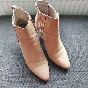 Aldo Light Tan Leather Western Style Ankle Boots Size 5 - Picture 1 of 6