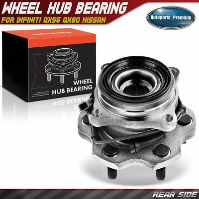 Rear Wheel Bearing Hub Assembly w/ABS for Nissan Armada 17-20 Infiniti QX56 QX80 Foto 1 de 4