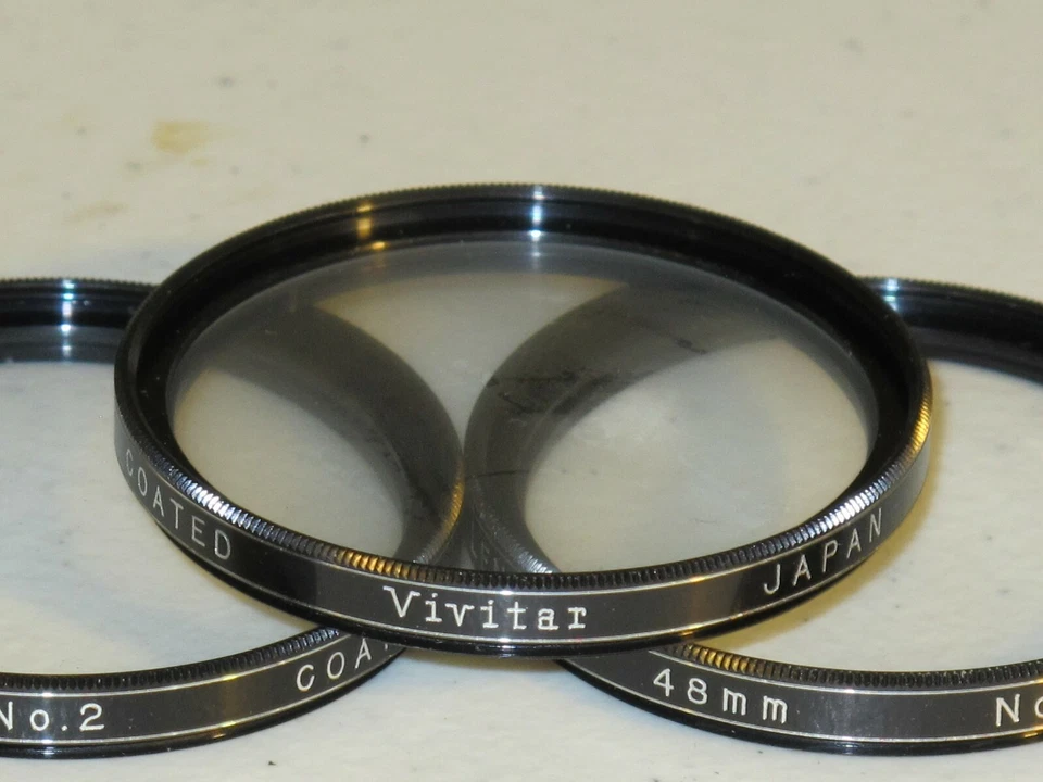 48mm - Asanuma/Vivitar Close-Up Lens set of 3 Lenses            #48-fnq - Image 1 of 1