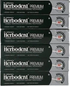 Herbodent Premium Herbal Toothpaste Pack of 6 Natural Flavour Toothpaste (100 g) - Picture 1 of 1