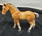 Vintage Imperial Toy Hong Kong 1975 Horse Figurine Vinyl PVC Brown and white