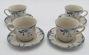 Juego de tazas y platillos Epoch Noritake Berry Grove (4) Usado en Excelente Condición - Imagen 1 de 8