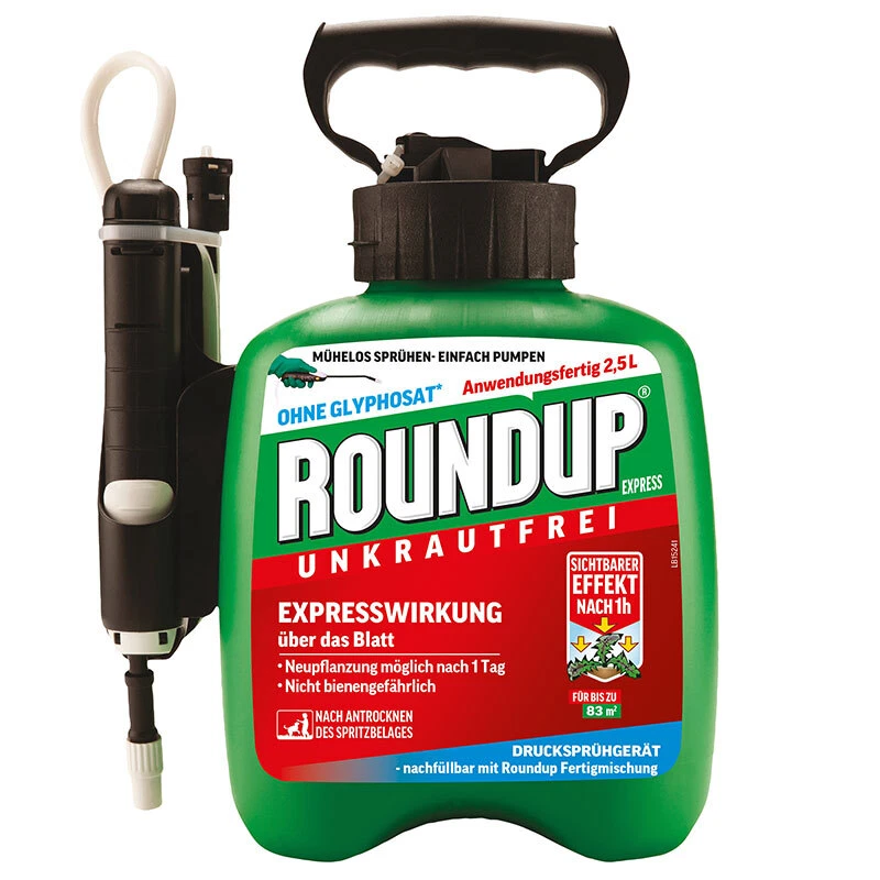 Roundup Express Unkrautfrei Fertigmischung Drucksprühgerät - 2,5L