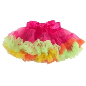 Rainbow Girls Tutu Skirt Dress Pettiskirt Costume Kids Birthday Dance Skirt 2,3, - Picture 1 of 3