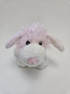 Vintage Webkinz Pink and White Dog Plush with No Tag/Code, Ganz Plush (8 inch) - Picture 1 of 4