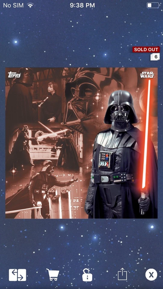 Topps Star Wars Digital Card Trader Characters Darth Vader Collage Insert - Image 1 of 1
