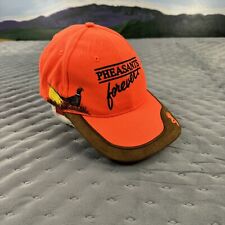 Pheasants Forever Browning Hat Cap Adult Adjustable Orange Spun Poly Hunting 90s