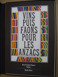M. et G. PIQUERAY/Pol BURY "Weine und machen dann für die Anzacs" NUM. und SIGNIERT, 1971 - Bild 1 von 5