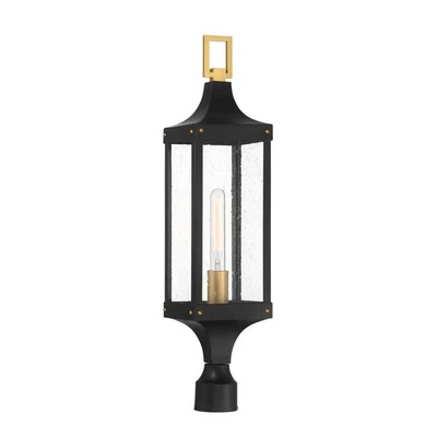 Savoy House 5-278 Glendale 28" Tall Post Light - Black - Image 1 of 4