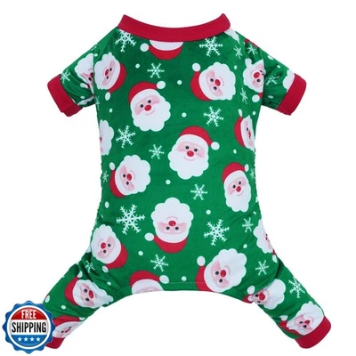 CuteBone Fleece Dog Christmas Pajamas Clothes Puppy Jammies Pet Apparel Cat O - Image 1 of 4