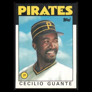 Cecilio Guante #668 1986 Topps Pittsburgh Pirates Baseball Card MLB NM - Picture 1 of 3