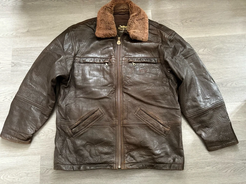 Vintage Camel Collection Mens Brown Leather Flying Aviator Jacket - Size 48 / XL - Image 1 of 4